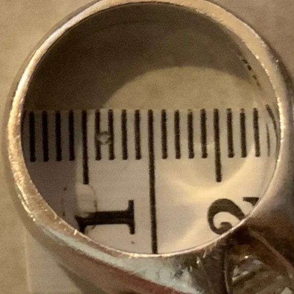 Vintage Zirconia Diamond - Men’s or Women Sterling Silver Ring - Picture 6 of 6